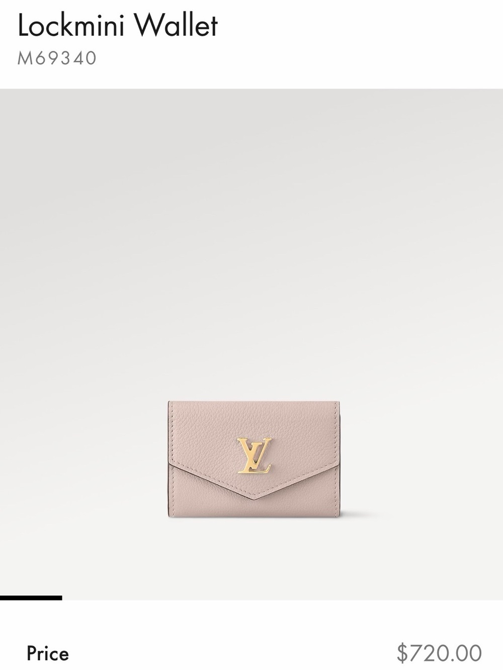 Louis Vuitton Lockmini Wallet Limited Pink Leather Floral Interior w/ Dustbag - Picture 17 of 17